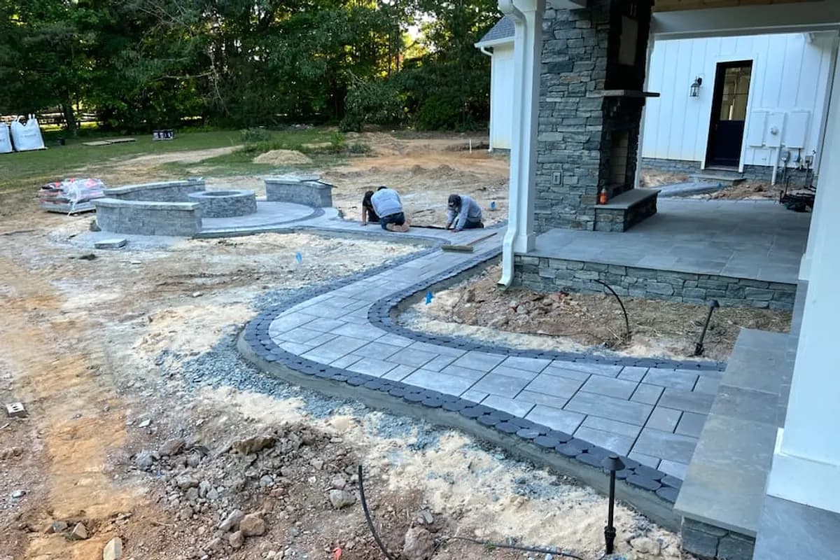 Charlotte patio installs and hardscape construction for outdoor living spaces