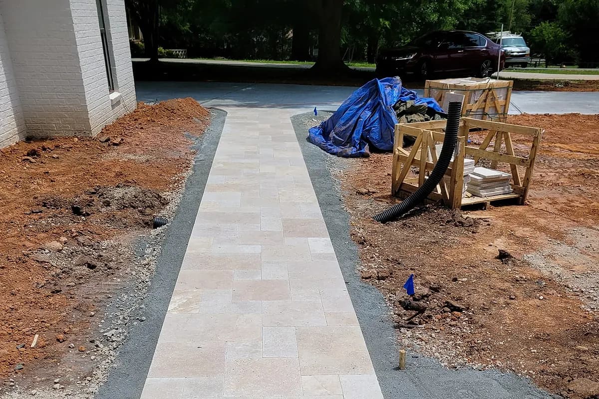 Charlotte sod grading and lawn installation